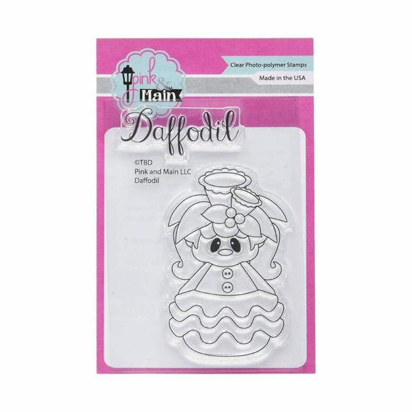 Pink & Main Clear Stamps 3Inch X4inch Daffodil
