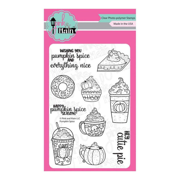 Pink & Main Clear Stamps 4 inch X6 inch Pumpkin Spice