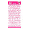 Pink Paislee - Fashion Script Alpha Stickers - Light Pink