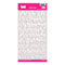 Pink Paislee - Fashion Script Alpha Stickers - White