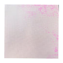 Hambly Screen Prints - 12"x12" Screen Printed Paper - Mini Graph - Pink on Kraft*