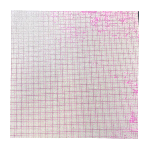 Hambly Screen Prints - 12"x12" Screen Printed Paper - Mini Graph - Pink on Kraft