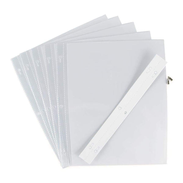 Pioneer Universal Top-Loading Page Protectors 5 pack 8.5inch X11inch ( with White Inserts)