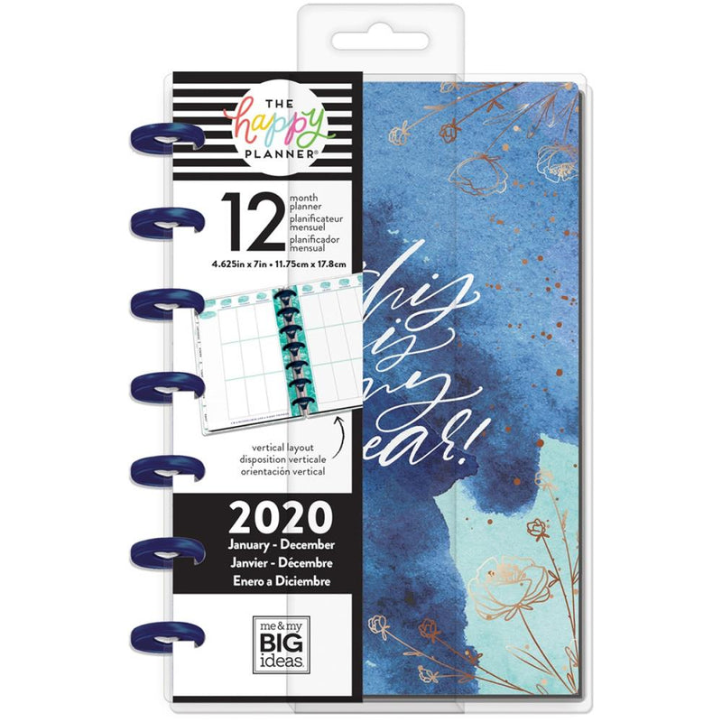 Me & My Big Ideas Happy Planner 12-Month Dated Mini Planner 7 inchX4.625 inch Year To Shine, Jan - Dec 2020*