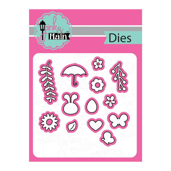 Pink & Main - Dies - Spring Wreath Decor (Easter Themed)