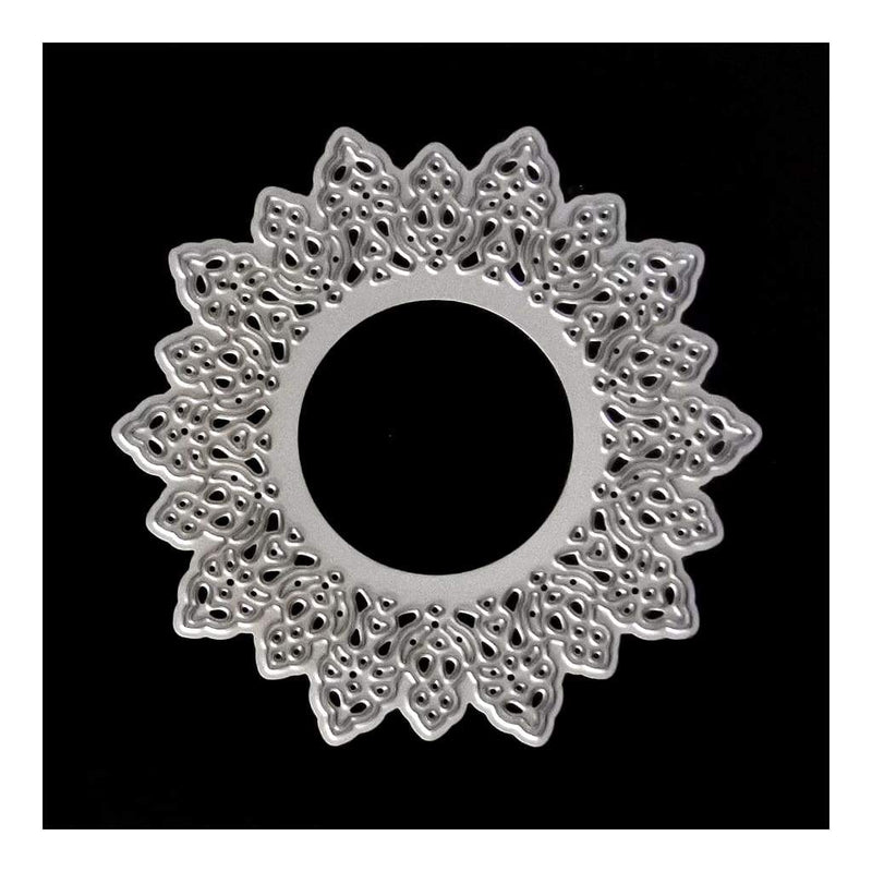 Poppy Crafts Dies - Flower Circle Frame Die Design