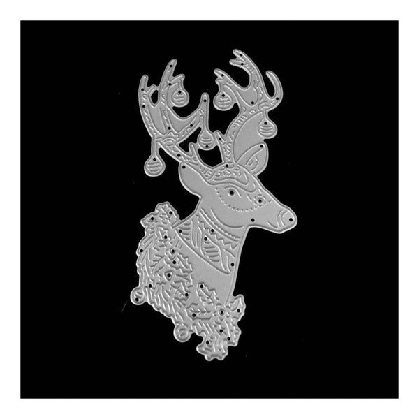 Poppy Crafts Dies - Reindeer with Baubles Die Design