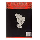 Poppy Crafts Dies - Stunning Heart Flower Die Design with Swirles