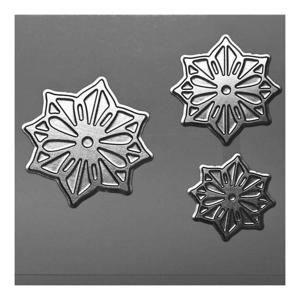 Poppy Crafts - Hot Foil Stamps - Flower Trio Wide