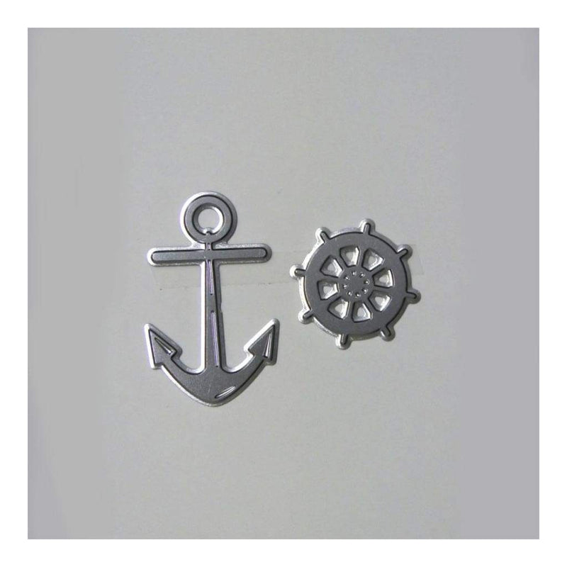 Poppy Crafts Hot Foil Stamps - Ships Anchor & Wheel hot foil stamp