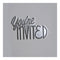 Poppy Crafts Hot Foil Stamps - Youre Invited hot foil stamp
