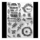 Poppy Crafts Stamps - Happy Quotes and Icons