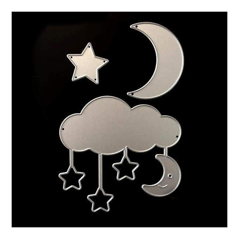 Poppy Crafts - Stars, Clouds and Moon Die Design