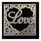 PoppyCrafts Cutting Die - Love Script in Loveheart with border Die Design