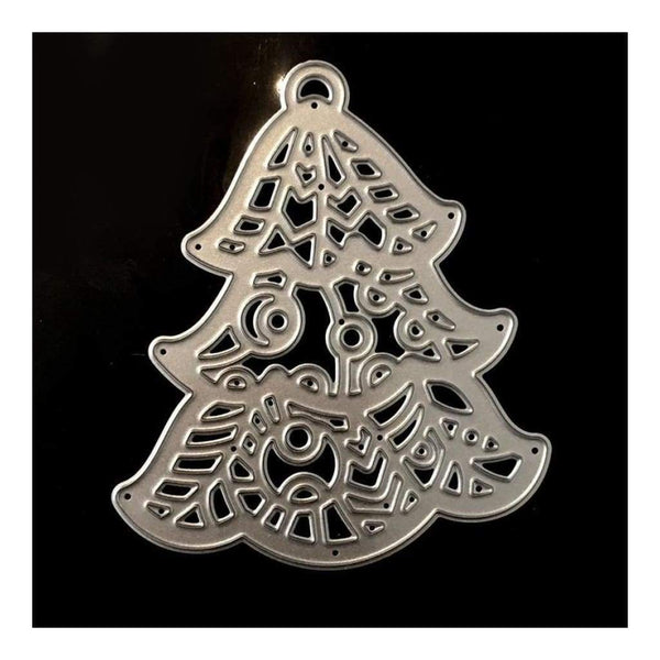 PoppyCrafts Cutting Die - Ornate Christmas Tree Bell #3 Die Design