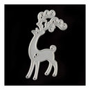 PoppyCrafts Cutting Die - Reindeer with Swirl Antlers die design