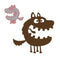 Poppycrafts Dies - Fun Crazy Doggy #1 Die Deisgn