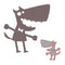 Poppycrafts Dies - Fun Crazy Doggy #3 Die Design