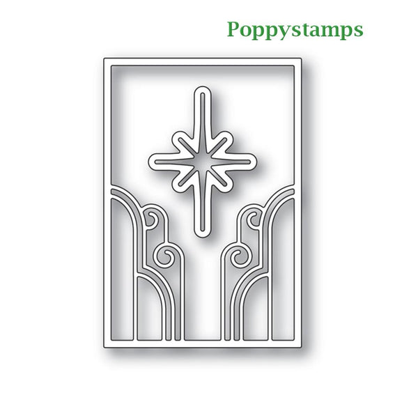 Poppystamps - Deco Star Frame craft die