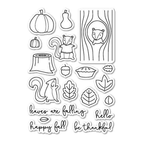 Poppystamps Clear Stamp Sets  - Falling For You Die Set