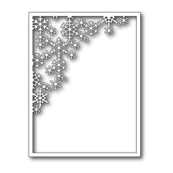Poppystamps - Crystal Snowflake Corner Frame Die