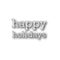 Poppystamps Die - Proper Happy Holidays