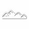 Poppystamps dies - Snowy Mountaintops