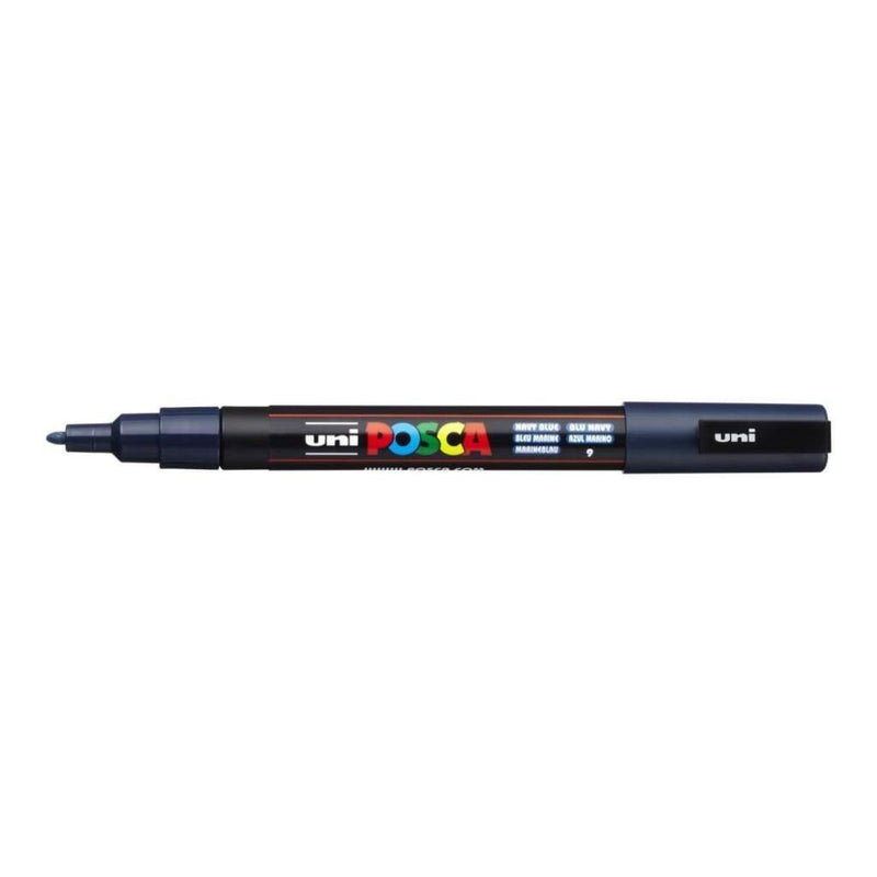 POSCA 3M Fine Bullet Tip Pen - Navy Blue