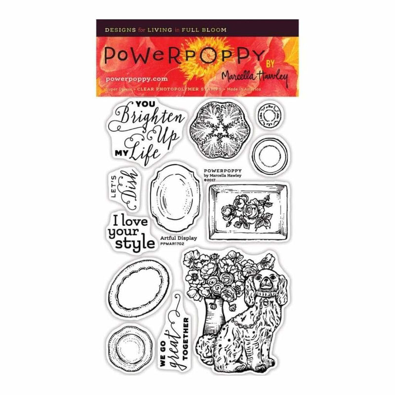 Power Poppy Clear Stamps 4 inch X6 inch Artful Display