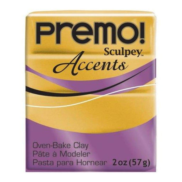 Premo Sculpey Accents Polymer Clay 2oz - 18K Gold