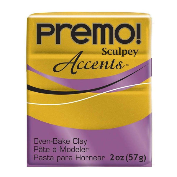 Premo Sculpey Accents Polymer Clay 2oz - Antique Gold