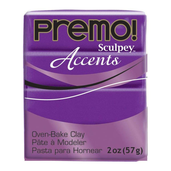 Premo Sculpey Accents Polymer Clay 2oz - Purple Pearl