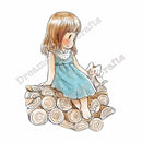 PreOrder - DreamerlandCrafts Cling Stamp 4X7 inch - Happiness Is