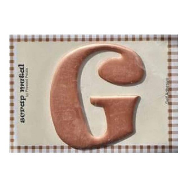 Pressed Petals - Letter G - Large - Copper