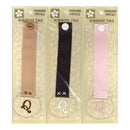 Pressed Petals - Letter Q Ribbon Tag   - One Of Each Colour Ribbon (3 Per Pack)