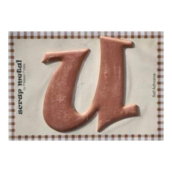 Pressed Petals - Letter U - Large - Copper