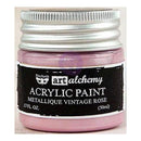 Prima Marketing Finnabair Art Alchemy Acrylic Paint 1.7 Fluid Ounces - Metallique Vintage Rose