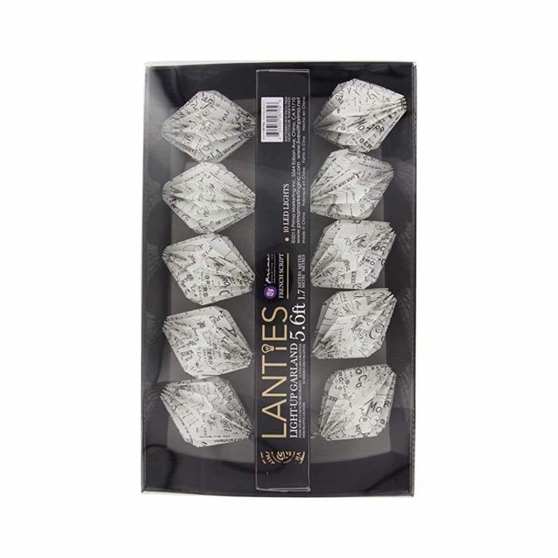 Prima Marketing Lanties 10 Led Light String 5.5' French Script