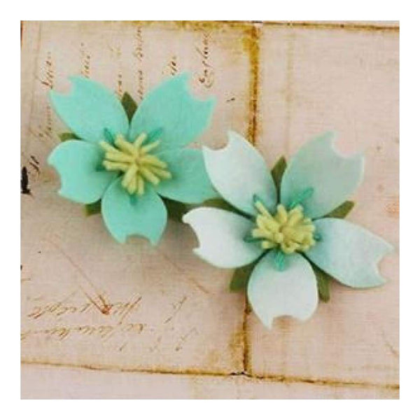 Prima Marketing - Merelle 2 Pack  Approx 3  Inches -  Teal Ice