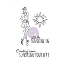 Prima Marketing - Mixed Media Doll Cling Rubber Stamps - Sunshine Set 4X6