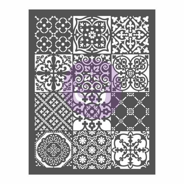 Prima Marketing - Prima Re-Design Decor Stencil 20.25 inch X26.375 inch Patchwork