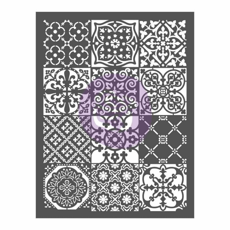 Prima Marketing - Prima Re-Design Decor Stencil 20.25 inch X26.375 inch Patchwork