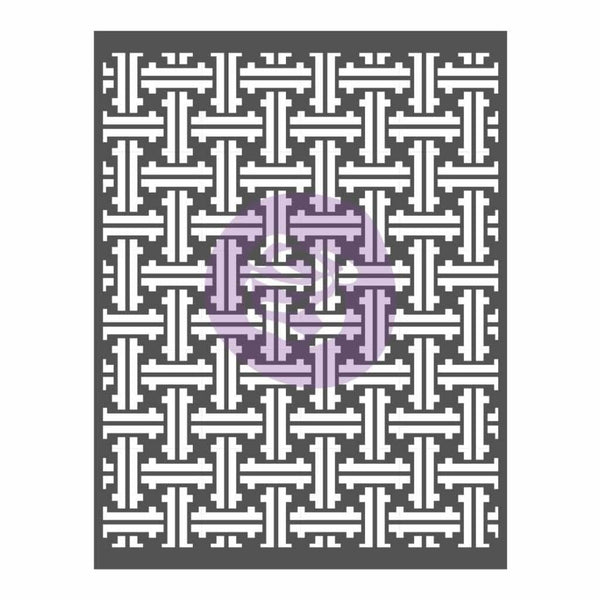 Prima Marketing - Prima Re-Design Decor Stencil 22 inch X28 inch Basket Weave