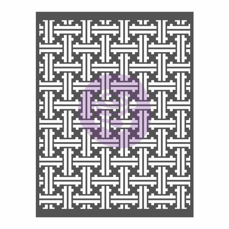 Prima Marketing - Prima Re-Design Decor Stencil 22 inch X28 inch Basket Weave
