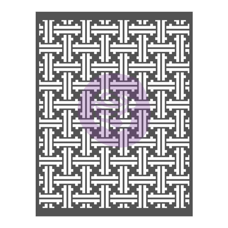 Prima Marketing - Prima Re-Design Decor Stencil 22 inch X28 inch Basket Weave
