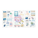 Prima Marketing - Santorini Chipboard Stickers 5 inch X8 inch 3 pack with Foil & Glitter Accents