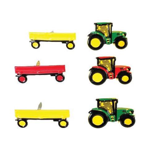 Eyelet Outlet Shape Brads 12 pack - Tractor