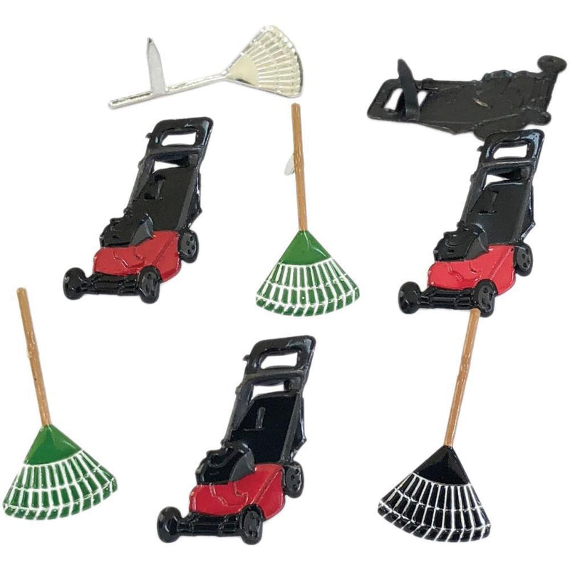 Eyelet Outlet Shape Brads 12 pack - Lawn*