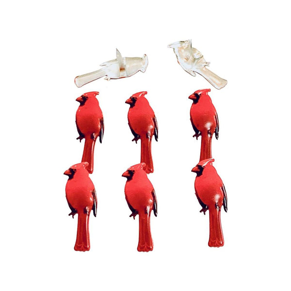 Eyelet Outlet Shape Brads 12 pack - Cardinal*