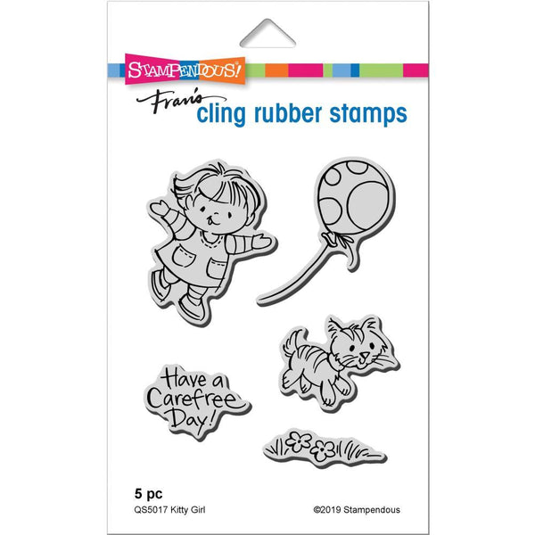 Stampendous Cling Stamp - Kitty Girl